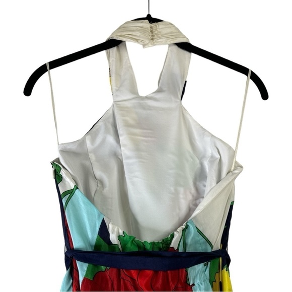 Tibi Silk Tropical Poppy Halter Mini Dress NWT Size: 4 - Picture 8 of 9